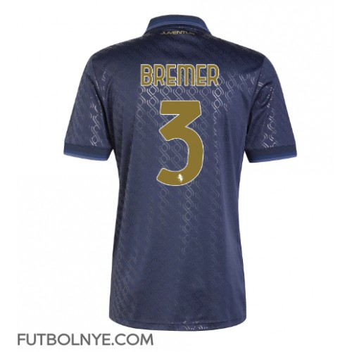 Camiseta Juventus Gleison Bremer #3 Tercera Equipación 2024-25 manga corta